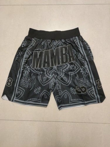 NBA Mamba Floral noir Pocket Just don Shorts